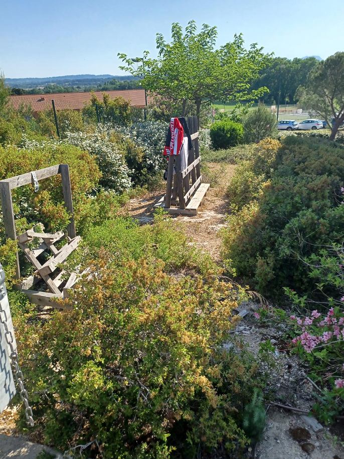 Emplacement sauvage pour terrain de boules